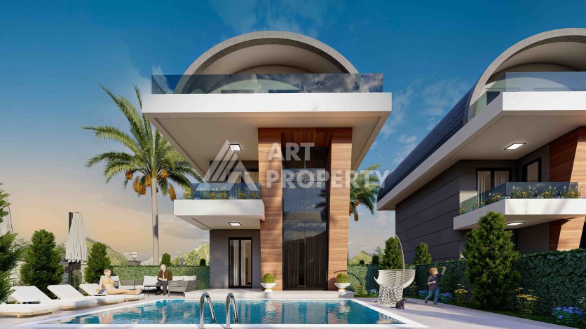 Виллы 3+1 всего в 300 метрах от моря. Паяллар, Алания - Ракурс 4