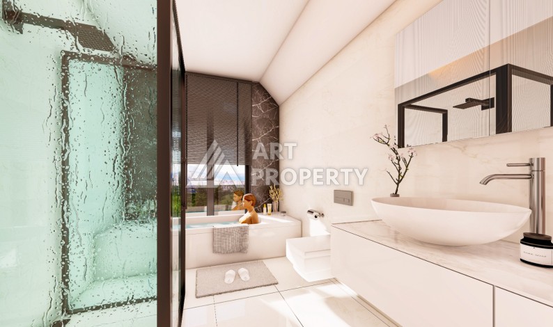 Виллы 3+1 всего в 300 метрах от моря. Паяллар, Алания - Ракурс 11