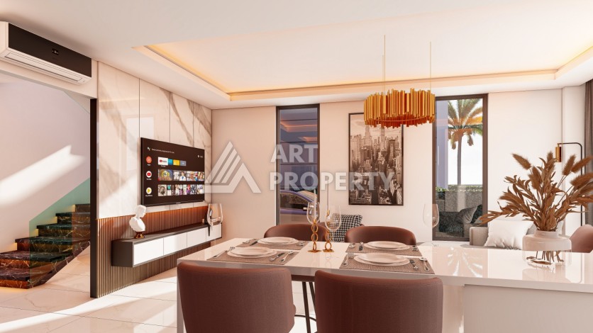 Виллы 3+1 всего в 300 метрах от моря. Паяллар, Алания - Ракурс 14