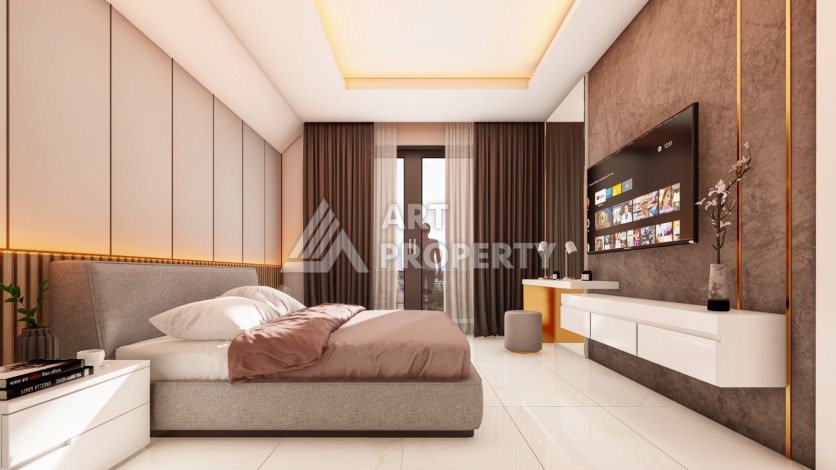 Виллы 3+1 всего в 300 метрах от моря. Паяллар, Алания - Ракурс 15