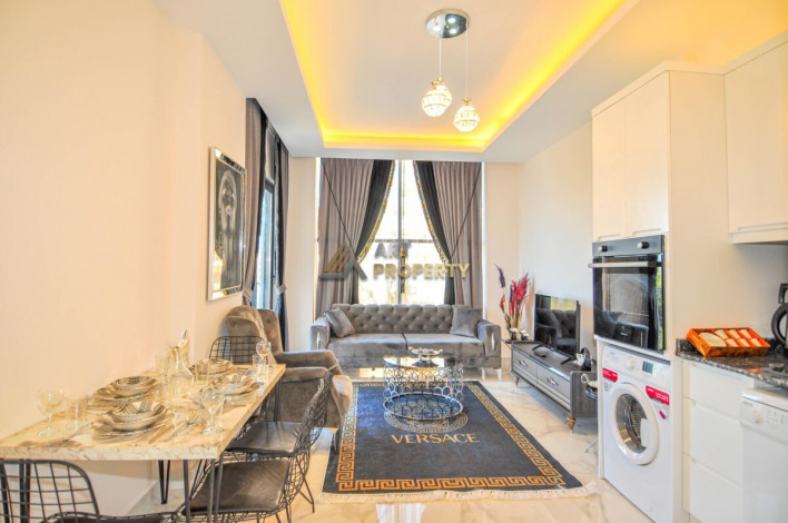 Двухкомнатные квартиры в новом современном комплексе в районе Каргыджак, Алания,65 м2 - Ракурс 6