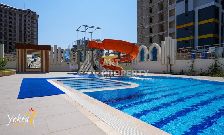 Видовая квартира 1+1 в элитном ЖК, 54 кв.м. Махмутлар, Алания - Ракурс 32