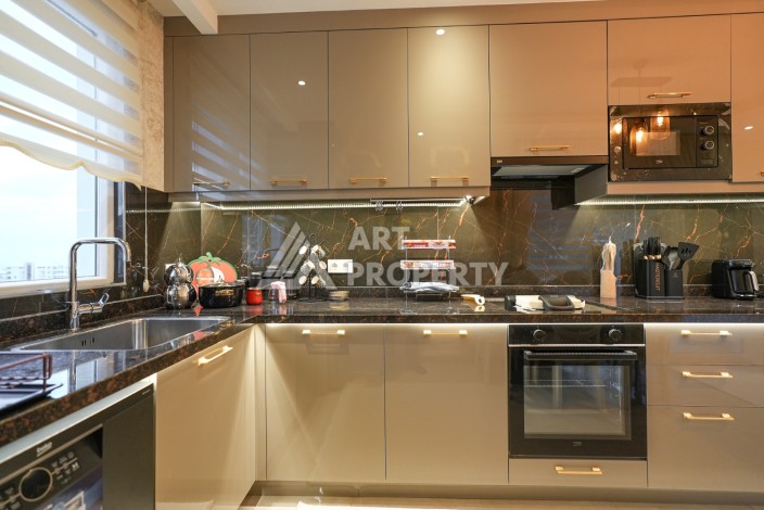 Роскошный дуплекс 4+1 с видом на море в Махмутларе, 183 кв.м. - Ракурс 5