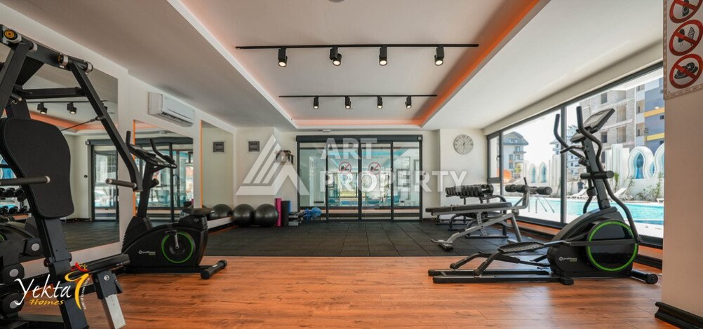 Роскошный дуплекс 4+1 с видом на море в Махмутларе, 183 кв.м. - Ракурс 44