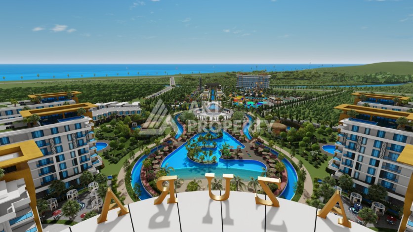 Квартиры 2+1 и 2+1 XL в самом масштабном комплексе на побережье, 129-157 кв.м. Турклер, Алания - Ракурс 9