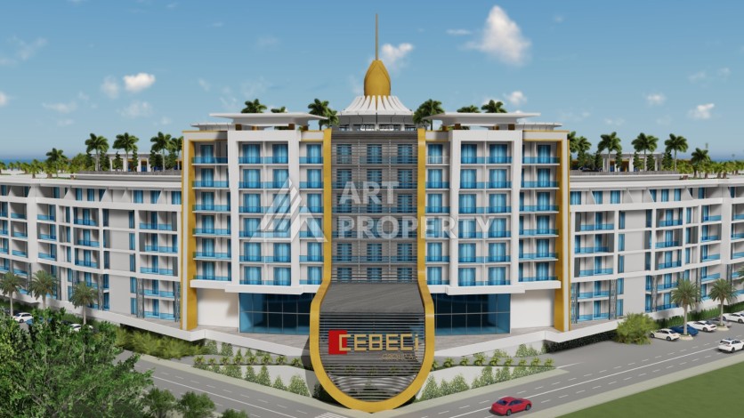 Квартиры 2+1 и 2+1 XL в самом масштабном комплексе на побережье, 129-157 кв.м. Турклер, Алания - Ракурс 11