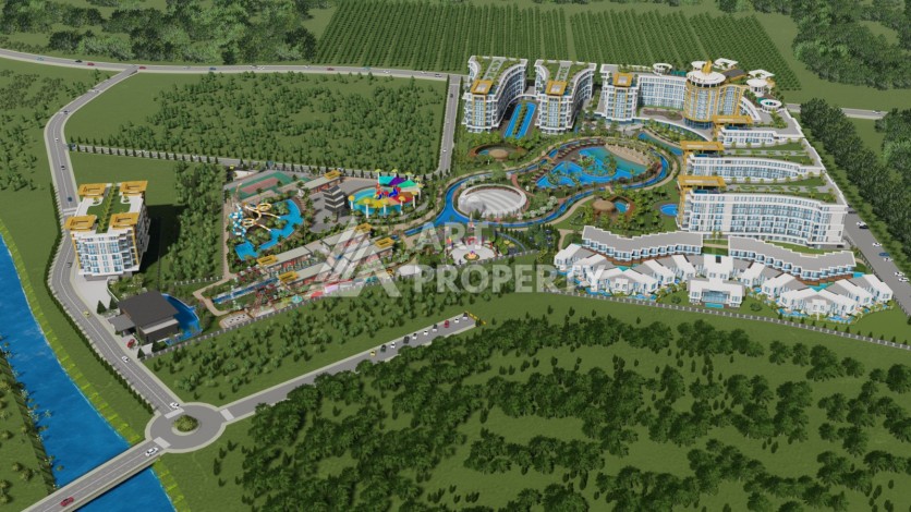 Квартиры 2+1 и 2+1 XL в самом масштабном комплексе на побережье, 129-157 кв.м. Турклер, Алания - Ракурс 24