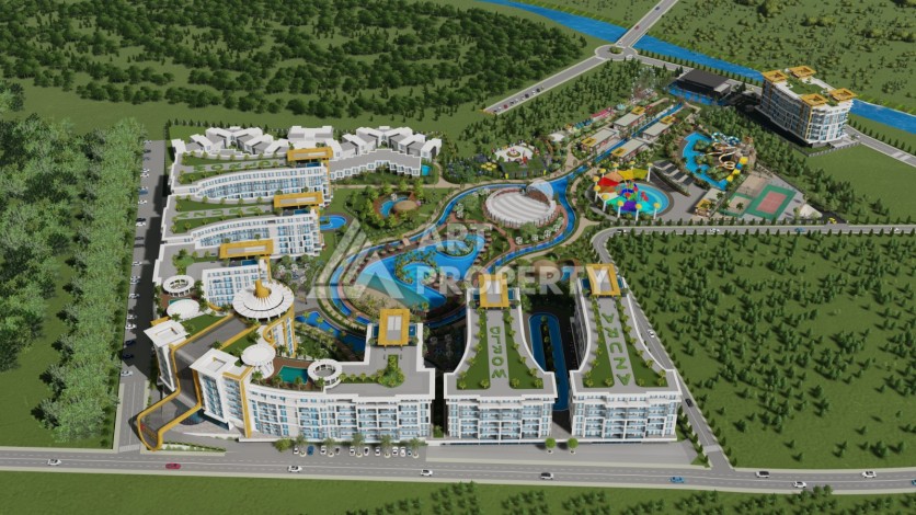 Квартиры 2+1 и 2+1 XL в самом масштабном комплексе на побережье, 129-157 кв.м. Турклер, Алания - Ракурс 27