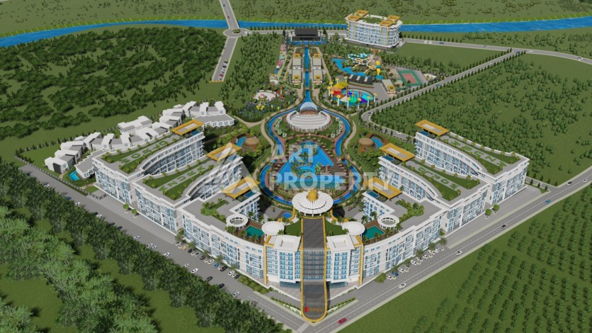 Квартиры 2+1 и 2+1 XL в самом масштабном комплексе на побережье, 129-157 кв.м. Турклер, Алания - Ракурс 29