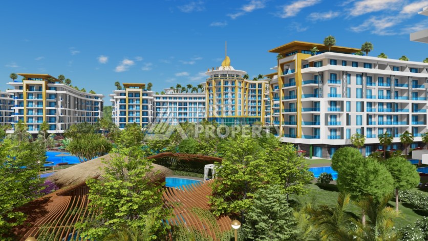 Квартиры 2+1 и 2+1 XL в самом масштабном комплексе на побережье, 129-157 кв.м. Турклер, Алания - Ракурс 38