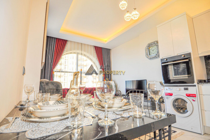 Двухкомнатные квартиры в новом современном комплексе в районе Каргыджак, Алания,65 м2 - Ракурс 38