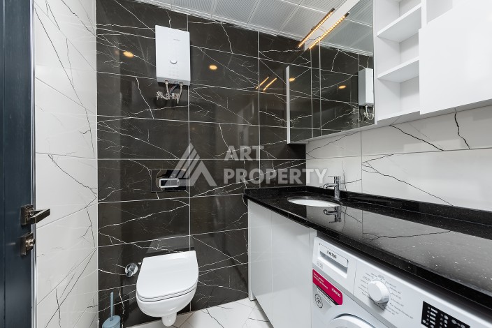 Квартира 1+1 с садом 170 кв.м. и приватным бассейном в Авсалларе. - Ракурс 7