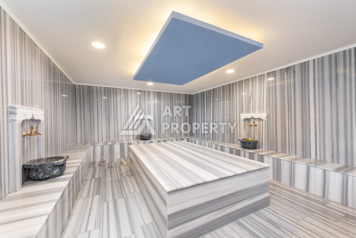 Квартира 1+1 с садом 170 кв.м. и приватным бассейном в Авсалларе. - Ракурс 9