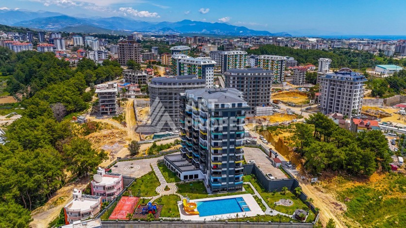 Видовая квартира 1+1 площадью 65 кв.м. в районе Авсаллар, Алания - Ракурс 18