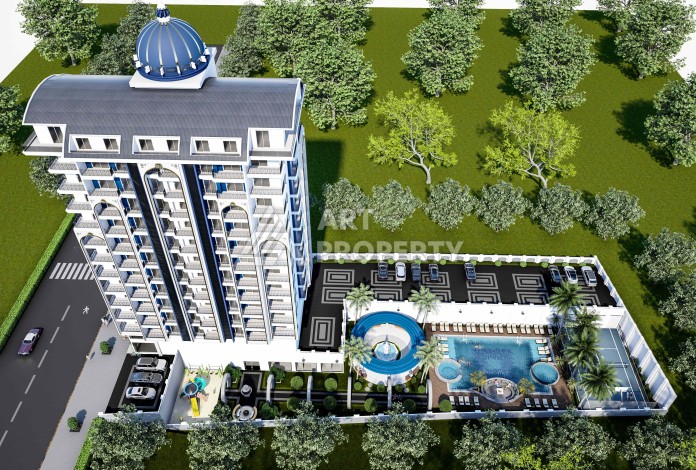 Новый проект с апартаментами 1+1 и 2+1 в районе Махмутлар - Ракурс 37