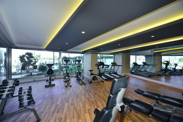 Двухуровневая квартира в современном комплексе, Махмутлар, Алания,150 м2 - Ракурс 31