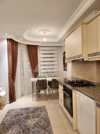 Просторная квартира 2+1 с мебелью в 350 метрах от моря в Махмутларе - Ракурс 16