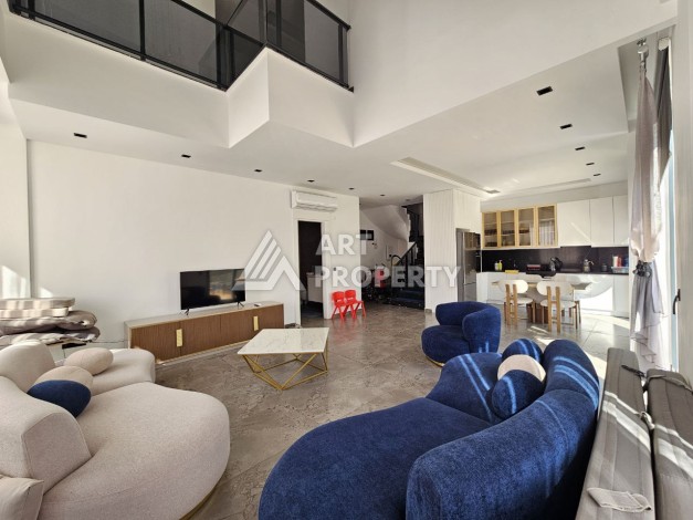 Стильный лофт 1+1 с большой террасой и барбекю в Каргыджаке, 208 кв.м. - Ракурс 34