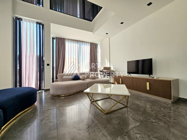 Стильный лофт 1+1 с большой террасой и барбекю в Каргыджаке, 208 кв.м. - Ракурс 41