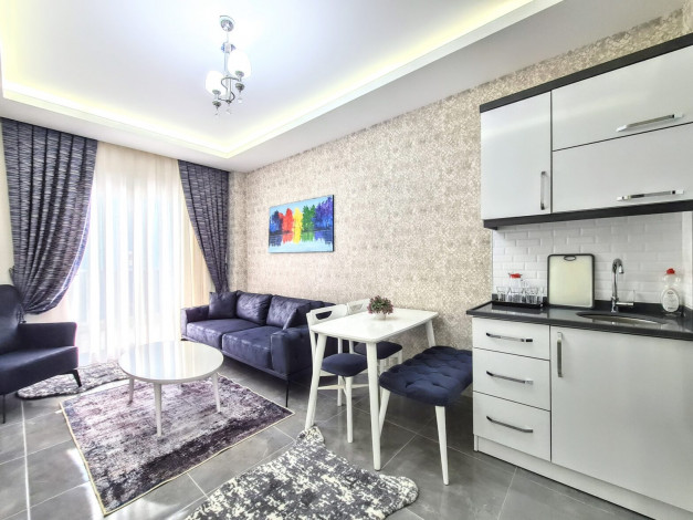 Двухкомнатная меблированная квартира на расстоянии 600 метров от Средиземного моря, район Махмутлар, Алания 60 м2 - Ракурс 15