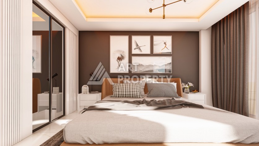 Современные виллы 3+1 всего в 300 метрах от моря. Паяллар, Алания - Ракурс 15