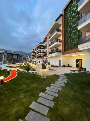 Квартира 1+1 в элитном комплексе, 56 кв.м в центре района Оба - Ракурс 13