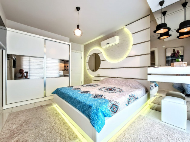 Трехкомнатная меблированная квартира в районе Махмутлар, Алания, 110 м2 - Ракурс 2