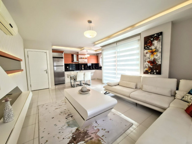 Трехкомнатная меблированная квартира в районе Махмутлар, Алания, 110 м2 - Ракурс 10