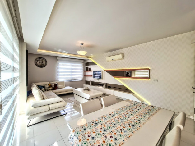 Трехкомнатная меблированная квартира в районе Махмутлар, Алания, 110 м2 - Ракурс 12