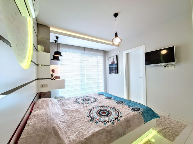 Трехкомнатная меблированная квартира в районе Махмутлар, Алания, 110 м2 - Ракурс 20