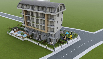 Строящийся инвестиционный проект в районе Оба с апартаментами различных планировок,  104 м2 - Ракурс 2