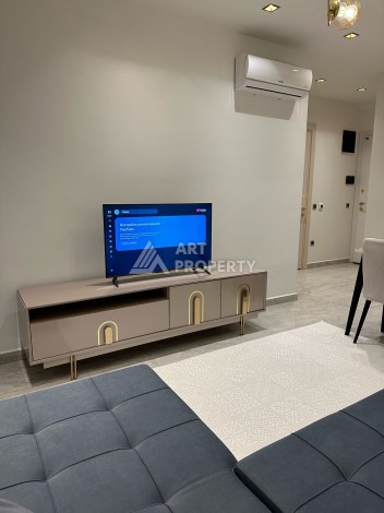 Квартира 1+1 в элитном ЖК с собственным пляжем в центре Алании, 50 кв.м. - Ракурс 5