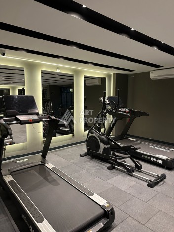 Квартира 1+1 в элитном ЖК с собственным пляжем в центре Алании, 50 кв.м. - Ракурс 19