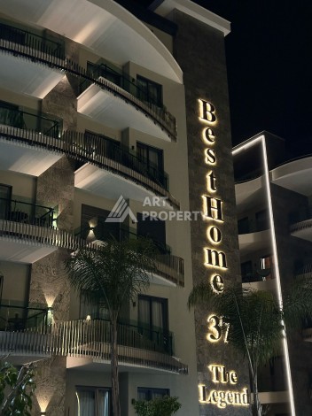 Квартира 1+1 в элитном ЖК с собственным пляжем в центре Алании, 50 кв.м. - Ракурс 23