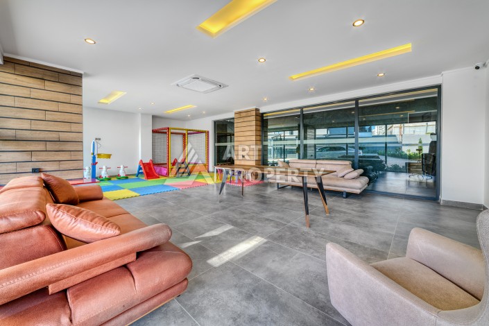 Две квартиры 2+1 в престижной новой резиденции в Авсалларе, 101 кв.м. - Ракурс 14