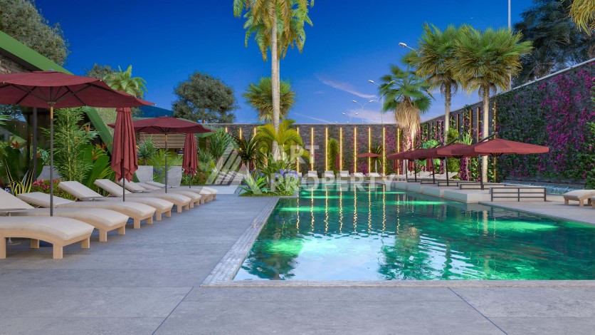 Квартира 2+1 в элитном ЖК у моря, 102, 5 кв.м. Каргыджак, Алания. - Ракурс 3