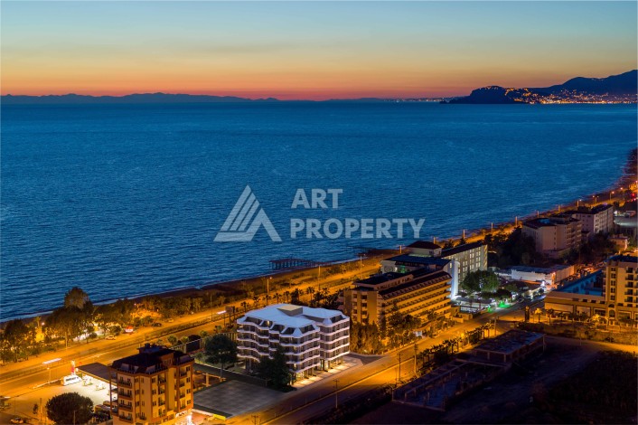 Квартира 2+1 в элитном ЖК у моря, 102, 5 кв.м. Каргыджак, Алания. - Ракурс 6