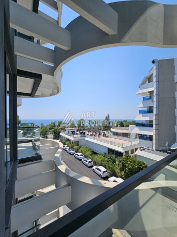 Квартира 2+1 в элитном ЖК у моря, 102, 5 кв.м. Каргыджак, Алания. - Ракурс 31