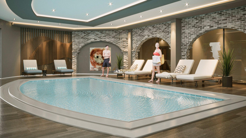 Новый комплекс на этапе строительства в Авсалларе. Элитное предложение по привлекательной цене! 60-165 м2 - Ракурс 41