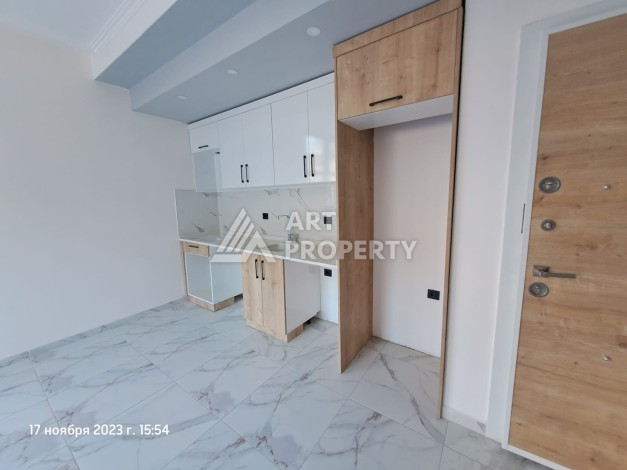 Квартира 1+1 с видом на бассейн в современном ЖК, 55 кв.м. Авсаллар, Алания - Ракурс 4