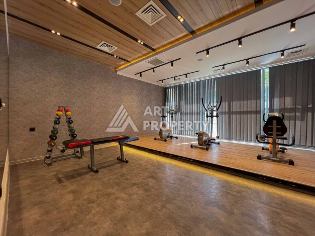 Квартира 1+1 с видом на бассейн в современном ЖК, 55 кв.м. Авсаллар, Алания - Ракурс 17