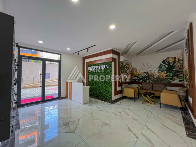 Квартира 1+1 с видом на бассейн в современном ЖК, 55 кв.м. Авсаллар, Алания - Ракурс 19