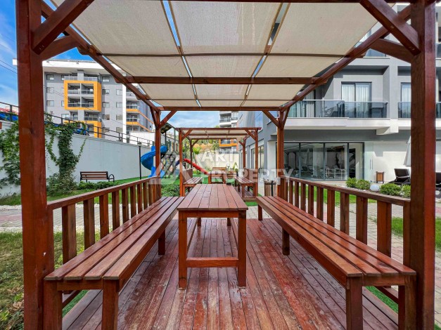 Квартира 1+1 с видом на бассейн в современном ЖК, 55 кв.м. Авсаллар, Алания - Ракурс 23