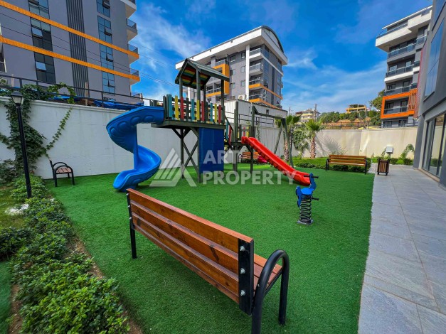 Квартира 1+1 с видом на бассейн в современном ЖК, 55 кв.м. Авсаллар, Алания - Ракурс 25