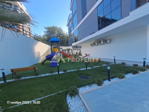 Квартира 1+1 с видом на бассейн в современном ЖК, 55 кв.м. Авсаллар, Алания - Ракурс 26