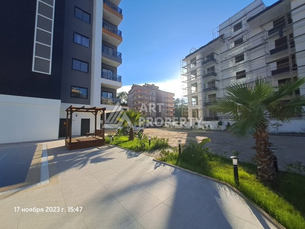 Квартира 1+1 с видом на бассейн в современном ЖК, 55 кв.м. Авсаллар, Алания - Ракурс 27