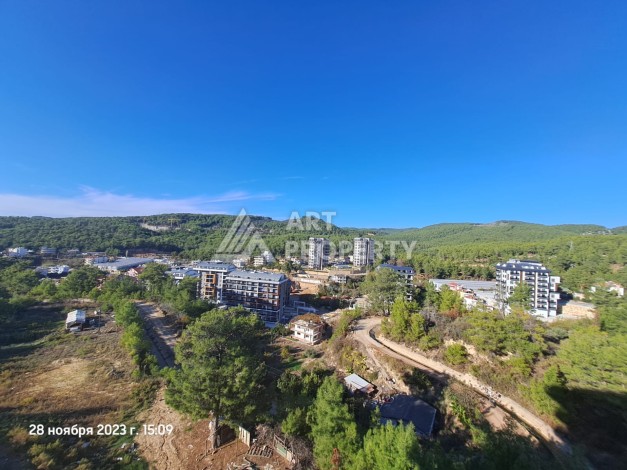 Меблированная картира 1+1 с прекрасным видом в новом ЖК, 50 кв.м. Авсаллар, Алания - Ракурс 8