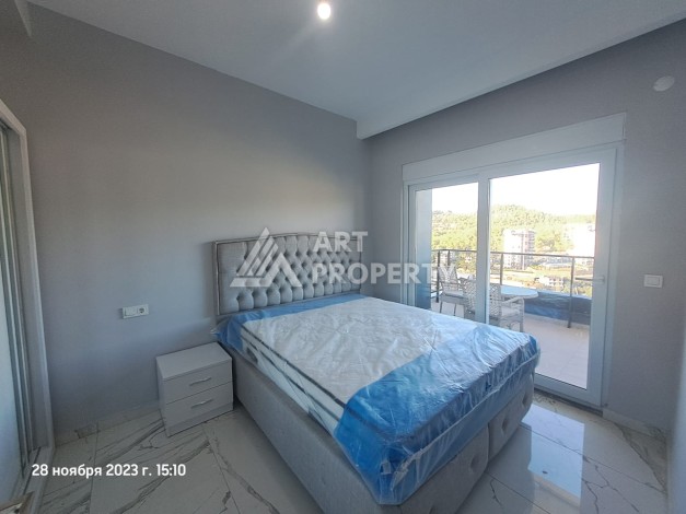 Меблированная картира 1+1 с прекрасным видом в новом ЖК, 50 кв.м. Авсаллар, Алания - Ракурс 10