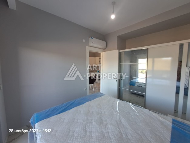 Меблированная картира 1+1 с прекрасным видом в новом ЖК, 50 кв.м. Авсаллар, Алания - Ракурс 11