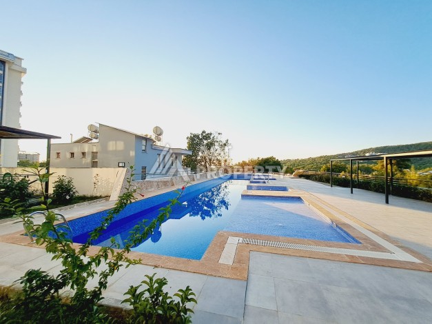 Меблированная картира 1+1 с прекрасным видом в новом ЖК, 50 кв.м. Авсаллар, Алания - Ракурс 15